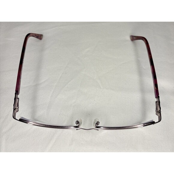 Liz Claiborne Eyeglasses Frame Only L615 0DW4 140 Women Purple Half Rim Cat Eye - Picture 2 of 4